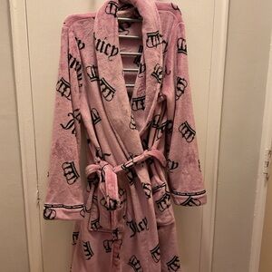 Juicy Couture Blush Pink Logo Robe